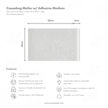 Load image into Gallery viewer, Cassabag Mailer w/ Adhesive Plain / No Print