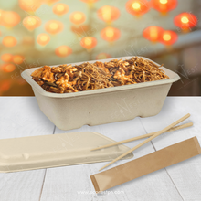 Load image into Gallery viewer, Bagasse Eco Rectangle w/ Lid
