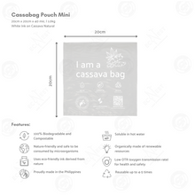 Load image into Gallery viewer, Cassabag Pouch "I am cassava bag" Print