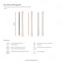 Load image into Gallery viewer, Eco Straw Wrapped