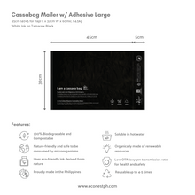Load image into Gallery viewer, Cassabag Mailer w/ Adhesive Minimalist Print