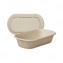Load image into Gallery viewer, Bagasse Eco Oval w/ Lid