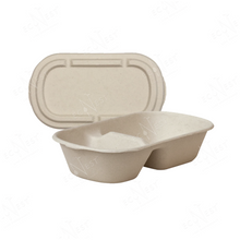 Load image into Gallery viewer, Bagasse Eco Oval w/ Lid