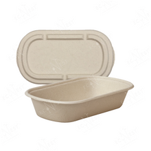 Load image into Gallery viewer, Bagasse Eco Oval w/ Lid