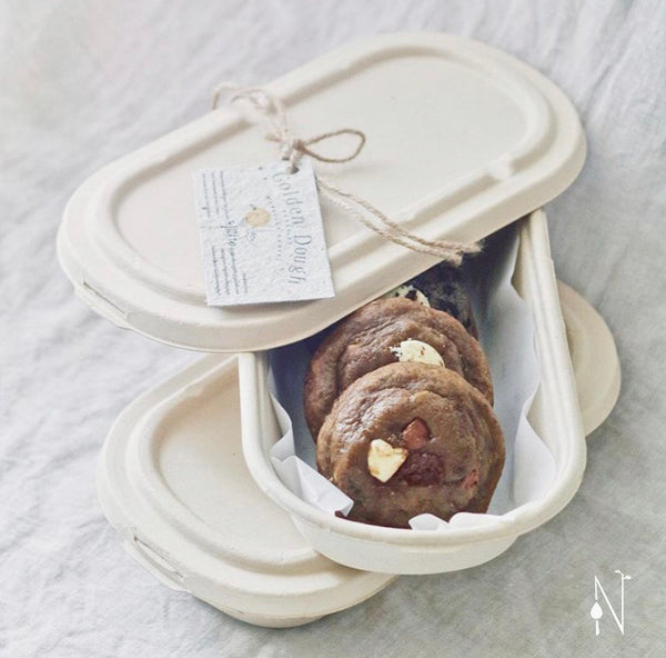 Bagasse Eco Oval w/ Lid