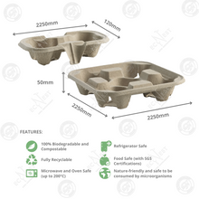 Load image into Gallery viewer, Bagasse Eco Cup Holder Hot &amp; Cold
