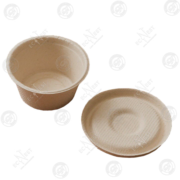 Bagasse Eco Sauce Cup w/ Lid